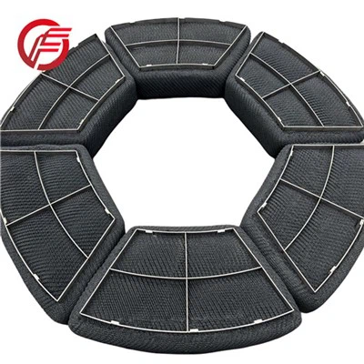 Bộ tách khí lỏng Annulus Titanium Wire Mesh Demister